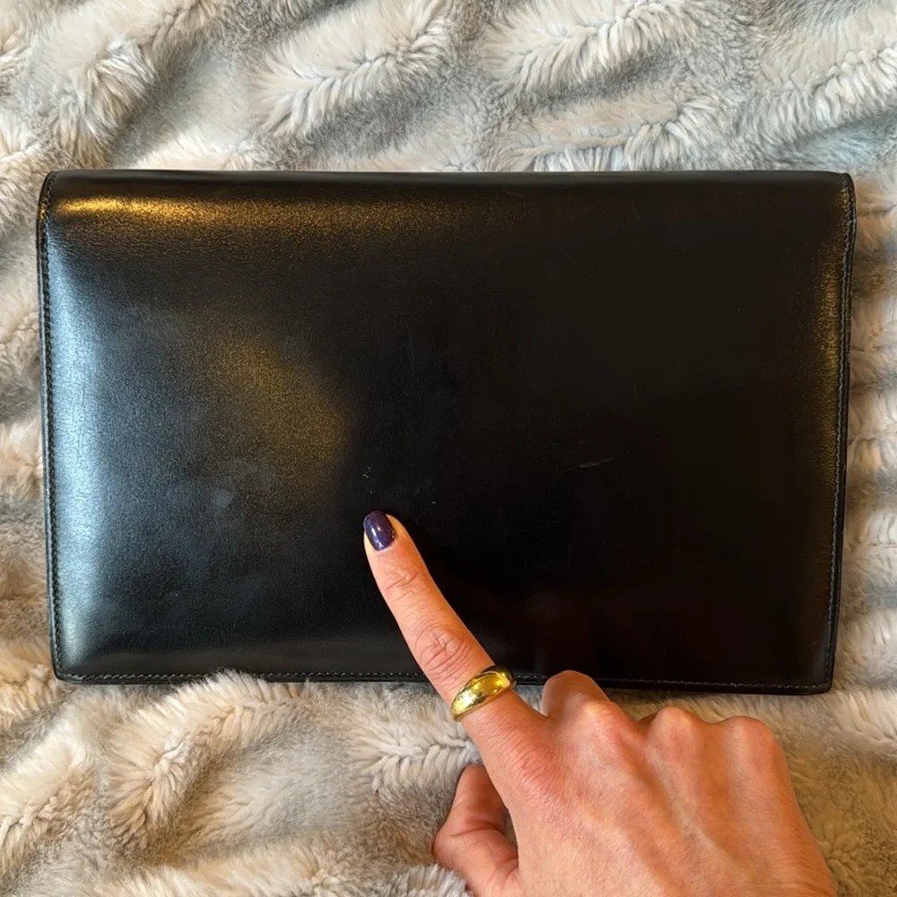 Hermes leather Clutch Shoulder Bag - Picture 10 of 14